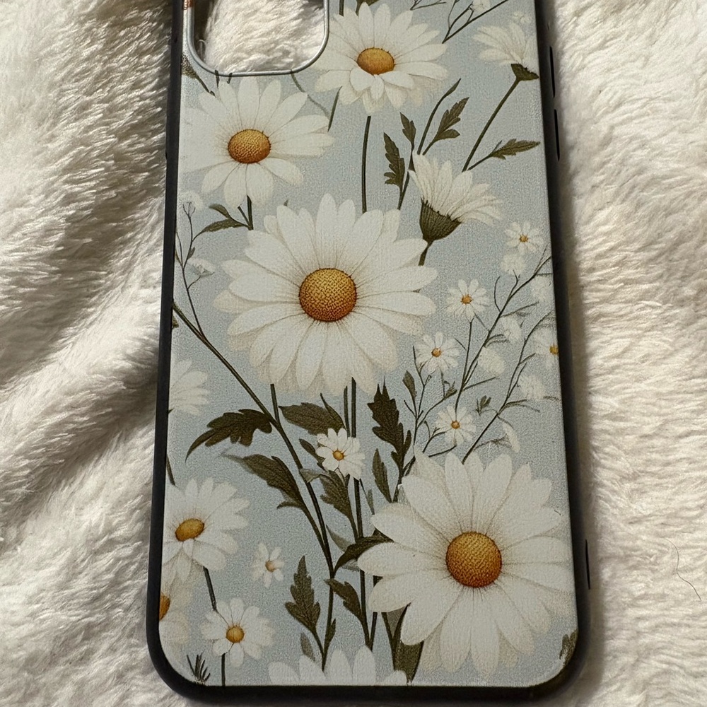 Daisy Floral Phone Case - White and Green